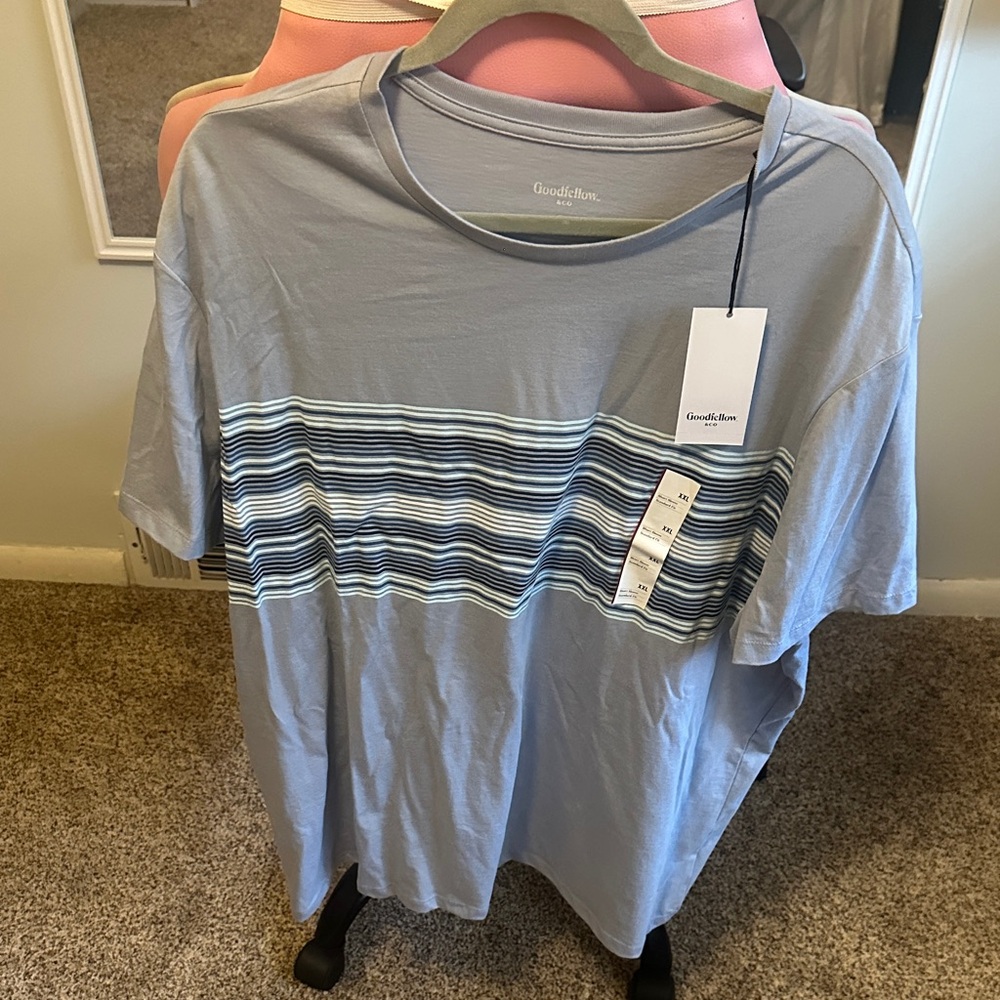 Goodfellow & Co Men's Gray Striped Tee